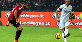 Рома проспа края на мача срещу Каляри и си плати с две гочки